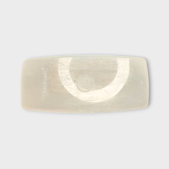 Tupperware Cereal Container Keeper With Tan Lid Wide Mouth Flip Top With Seal - Picture 3 of 6